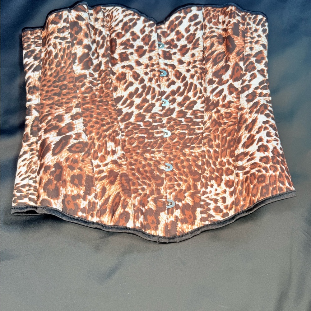 Leopard Print Corset Top